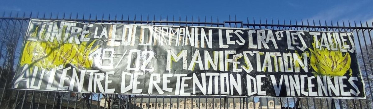 Contre la loi Darmanin, les Centres de rétention : appel national le 18/02 à 14H